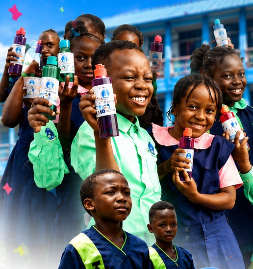 Happy K&B Schools pupils in uniform on campus