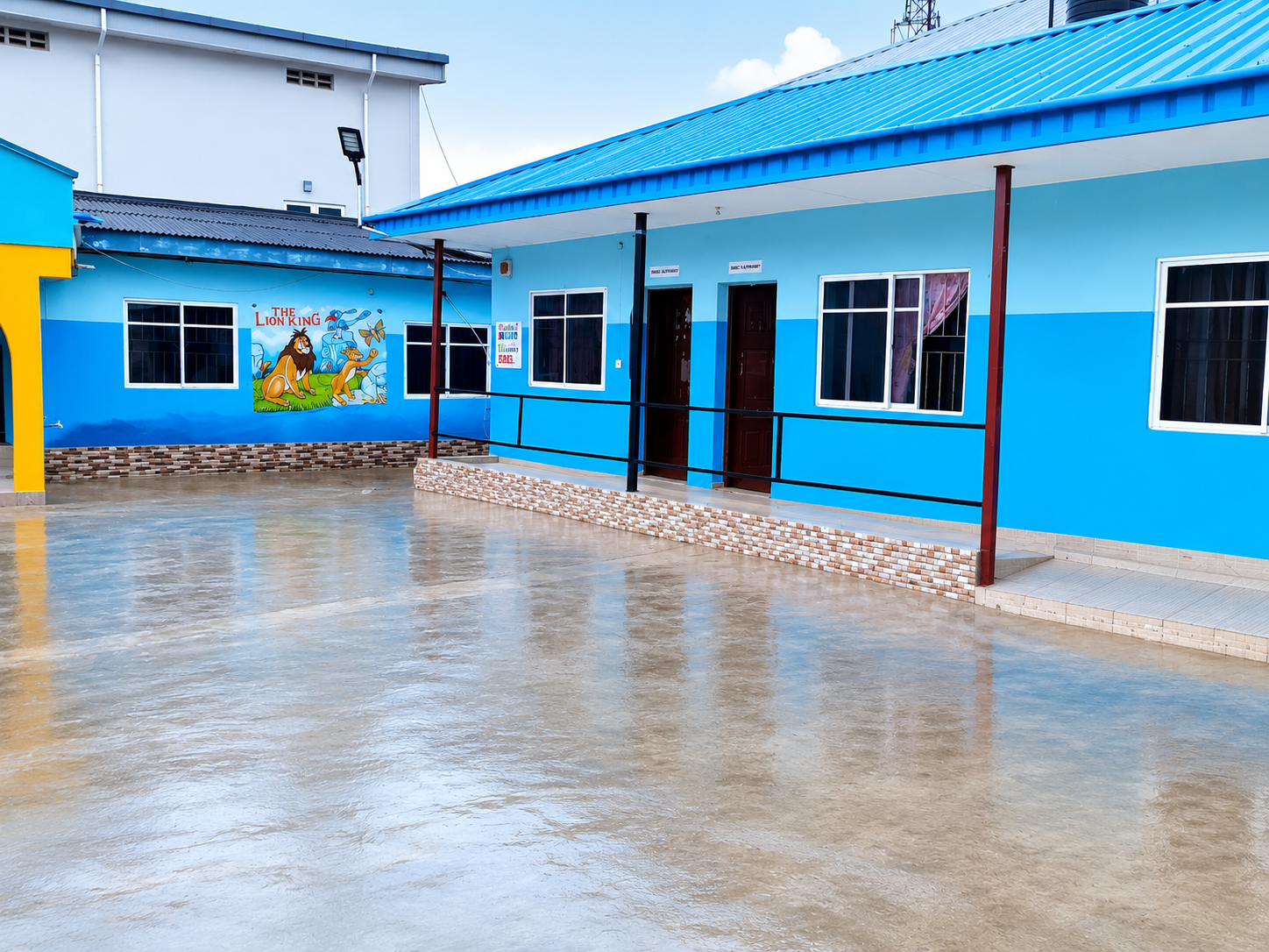 K&B Schools campus courtyard in Lagos